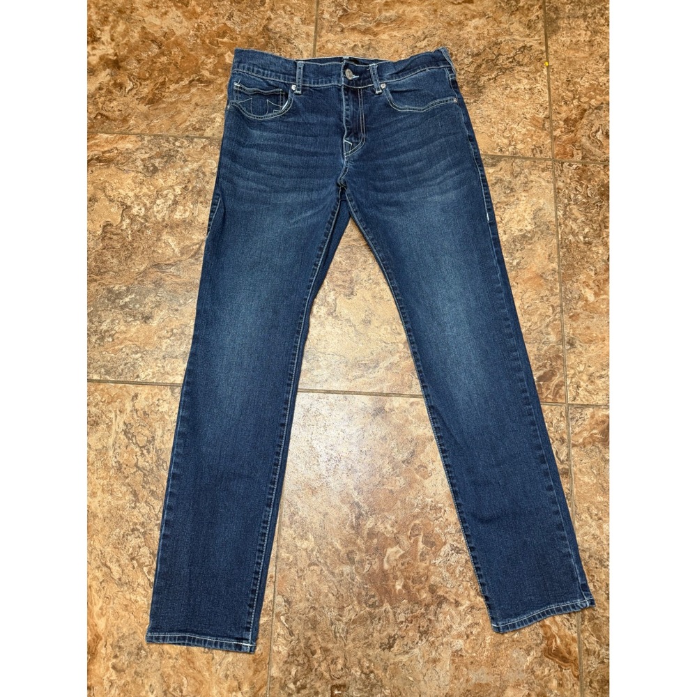 True Religion Rocco Relaxed Skinny Jeans Mens 32 Medium Wash Denim Pants